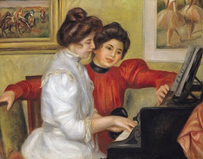 Yvonne and Christine Lerolle at the piano, 1897 by Pierre Auguste Renoir